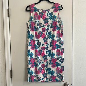Vintage Floral Sleeveless Dress
